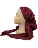 SG Burgundy Polyester Pre-Tied Bandanna with Small Full Grip