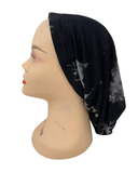 C. Bird Black/Grey Tie Dye Bamboo Beanie Snood