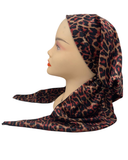 Cherie Red Leopard Adjustable Pre-Tied Bandanna