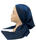 Ahead Blue Diminish Israeli Style Long Tails Pre-Tied Bandanna