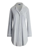 Polo by Ralph Lauren 4P0230-R3202 Heather Grey Cotton Blend Nightshirt Myselflingerie.com