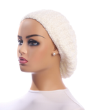 Lucy & Olivia Logo White with Iridescent Lined Chenille