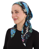 Scarf Bar Sapphire Florals Square Scarf
