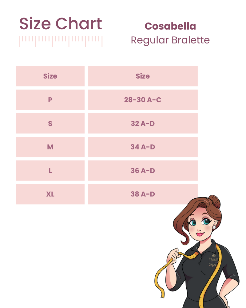 Lingerie ALL Collection Size Guide