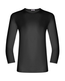 Gemsli Black 3/4 Sleeve Organic Cotton Shell