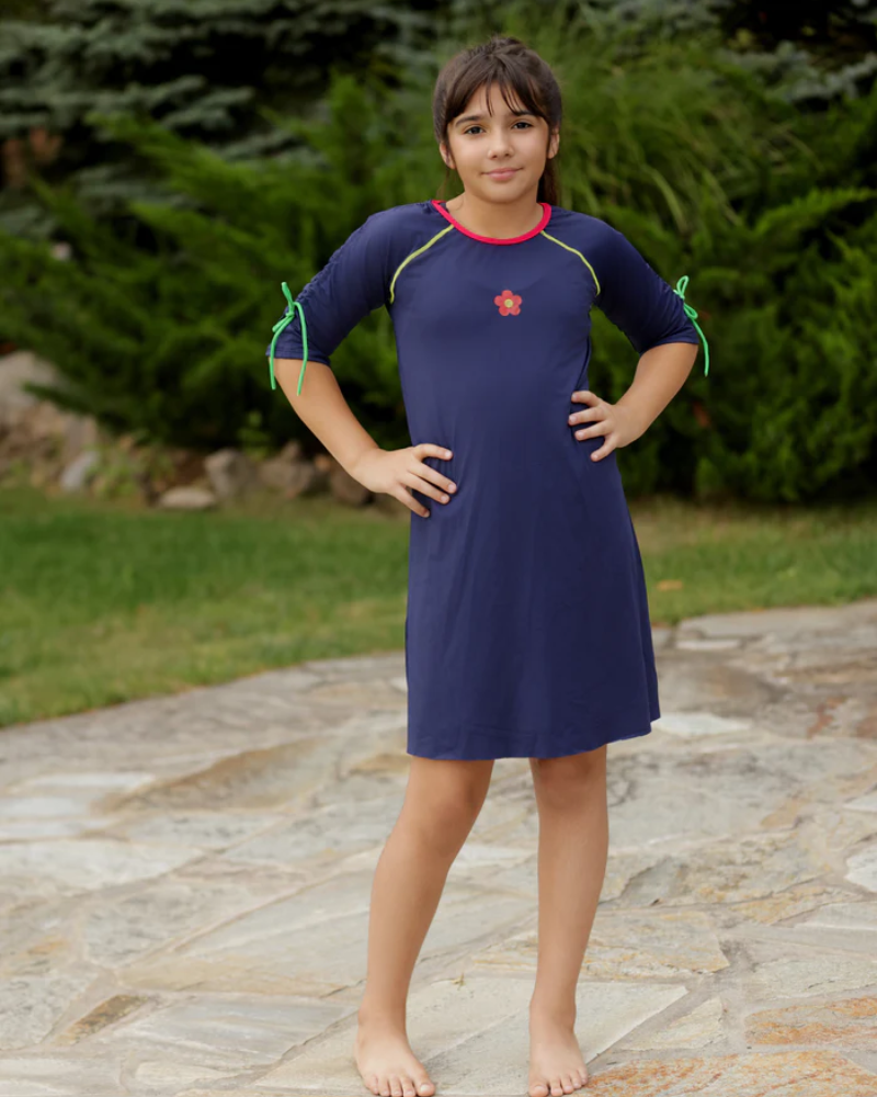Miss Mini Neon Beach Teen Swim Dress