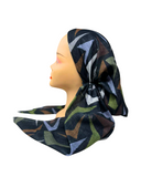 HS586A Black/Olive Arrows Adjustable Pre-Tied Bandanna with Velvet Grip
