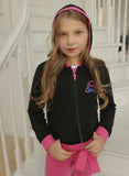 Miss Mini CP06 Character Black Modal Teen Hoodie Myselflingerie.com