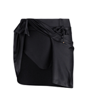 BB Brand Black Shelly Mini Swim Skirt