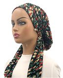 Ahead Pine Green Rocky Israeli Style Long Tails Pre-Tied Bandanna