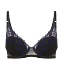 Simone Perele 1E3340 Black Festive Push Up Underwire Bra Myselflingerie.com