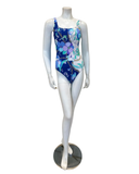 Gottex Blue Multi Memories of Capri High Neck Swimsuit