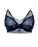 Polo by Ralph Lauren Navy Embroidered Demi Underwire Bra