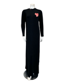 The Star Story Black Stitched Heart Modal Teen Nightgown