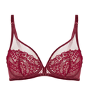 Simone Perele 1E3319 Spinel Red Scenario Plunge Underwire Bra Myselflingerie.com