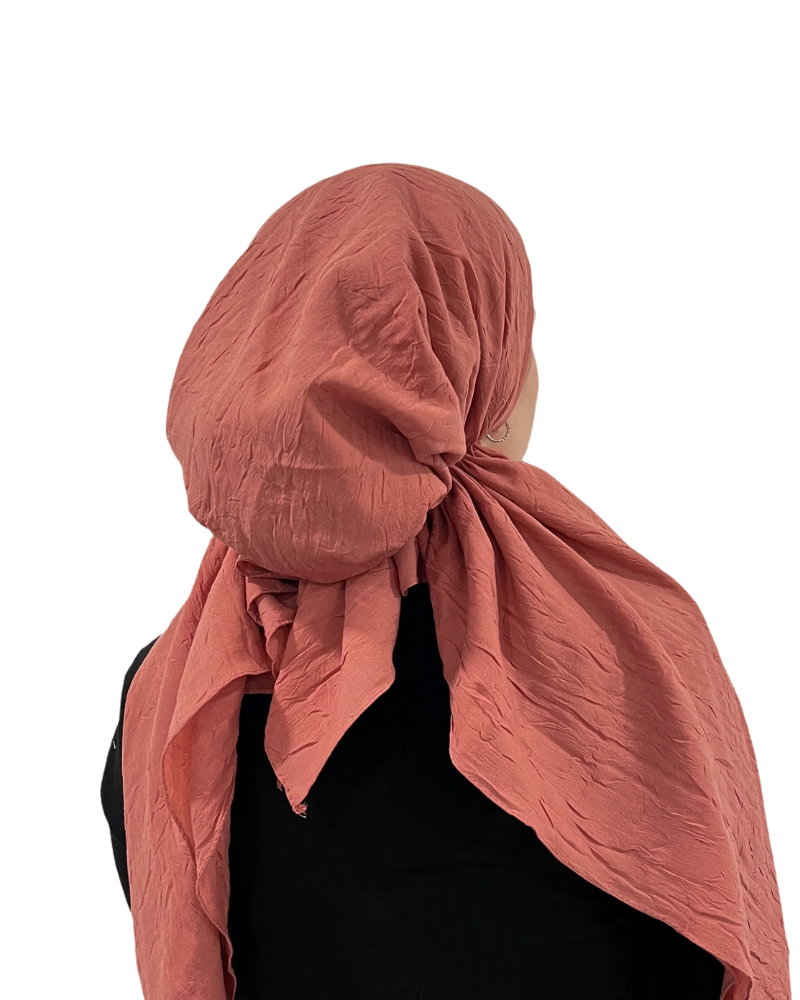 Valeri Terracotta Bamboo Pre-Tied Bandanna with Full Grip Myselflingerie.com