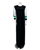 ORD Black Tennis Style Modal Nursing Nightgown
