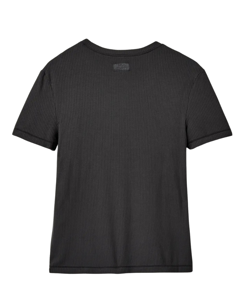 UGG 1167362 Ink Miriam Short Sleeve Rib Lounge Top Myselflingerie.com
