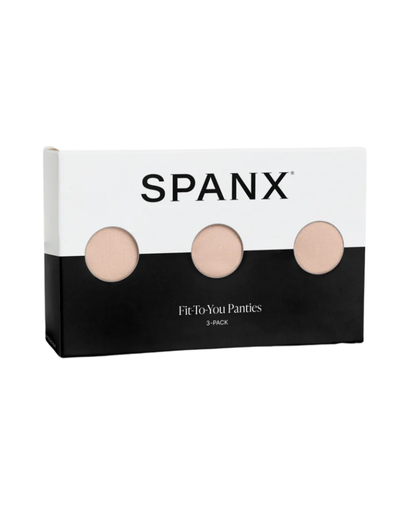 Spanx 40044B Very Black Fit To You 3 Pack in Box Briefs Myselflingerie.com