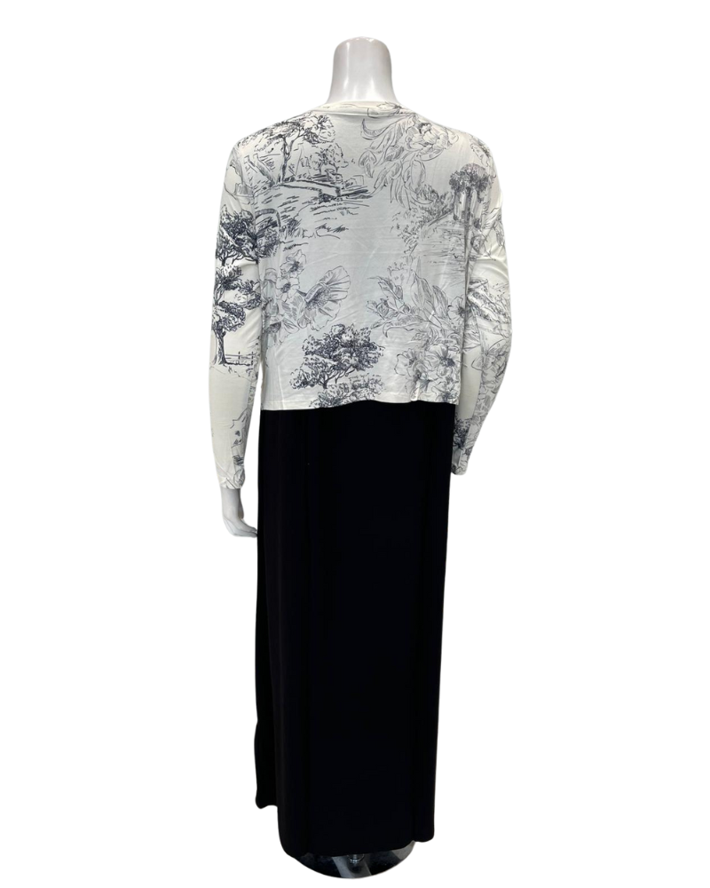 ORD PNO26W7003 Toile Pattern Modal Nursing Nightgown Myselflingerie.com