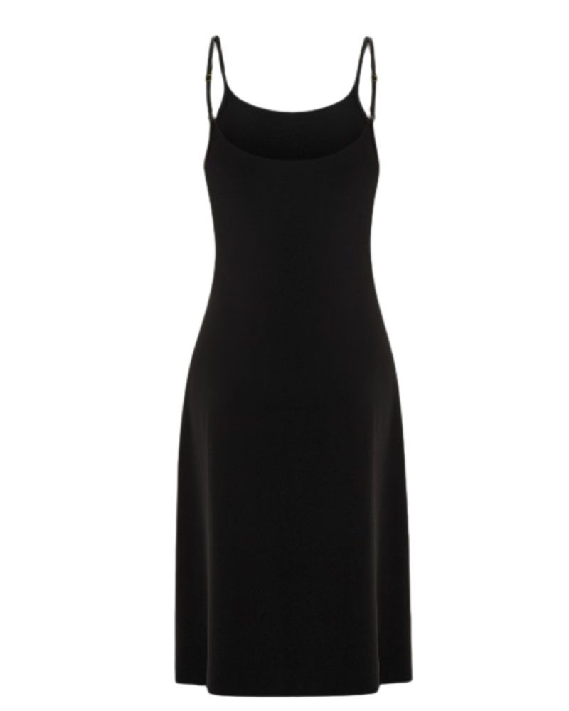 Gemsli FK311 41" Black Luxury Adjustable Straps Seamless Slip Myselflingerie.com