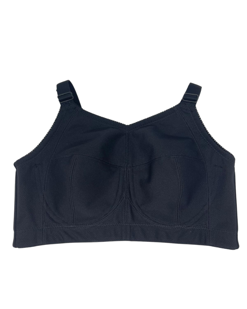 Abergele B003C Black Mesh Unswayable Bra Shaper Underwire Bra Myselflingerie.com