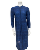 Seashells S6779 Dark Denim Swim Dress 3/4" Sleeves myselflingerie.com