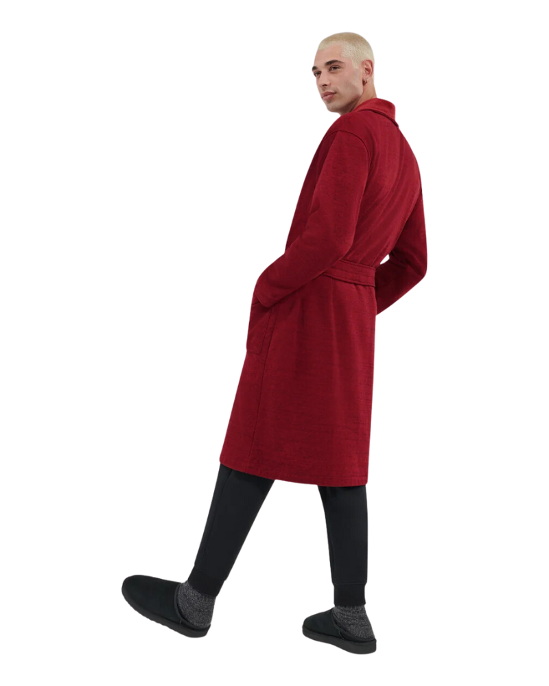 UGG 1096932 Dark Cherry Heather Robinson Men's Wrap Robe myselflingerie.com