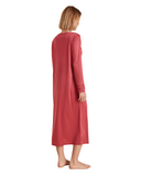 Calida 33054 #154 Pomegranate Red Glamorous Nights Modal Nightshirt myselflingerie.com