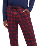 UGG 1106629 Men's Steiner Pajamas Set in Gift Box Navy/Dark Cherry Check myselflingerie.com