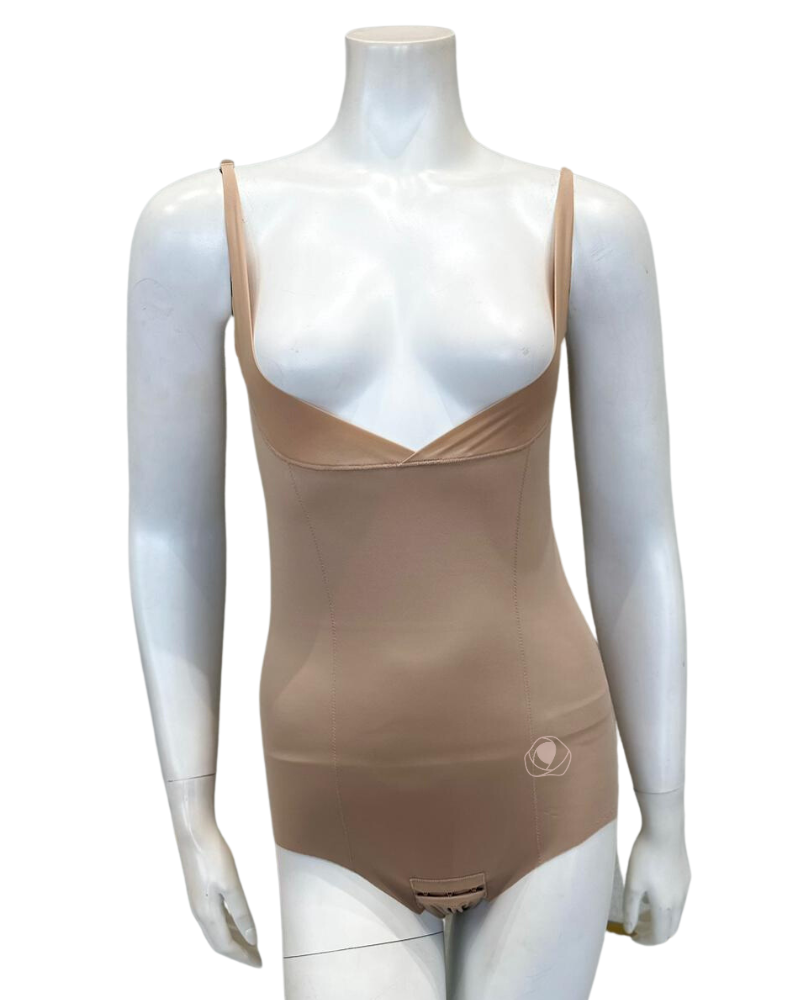 3508 Nude Sand Basic Shaping Open Bust Bodysuit
