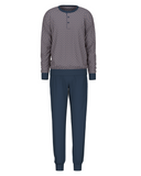 Calida 45280 #912 Relax Selected Men's 100% Supima Cotton Pajamas Set with Cuff myselflingerie.com
