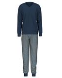 Calida 47687 #792 Relax Imprint Men's 100% Cotton Pajamas Set with Cuff myselflingerie.com