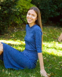 Jackie O' 2PC-JR-CVRP-NVD Navy Denim Junior Swim Top & Skirt Set myselflingerie.com