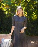 Jackie O' 2PC-JR-CVRP-BLD Black Denim Junior Swim Top & Skirt Set myselflingerie.com