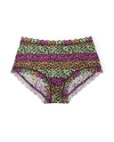 PR481292 It's Electric Printed Signature Lace High Rise Boyshort