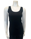 25816 Black #3 Superfine Organic Cotton Sleeveless Camisole Undershirt