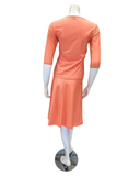 Jackie O' 2PC-JR-CVRP-PCH Peach Junior Swim Top & Skirt Set myselflingerie.com