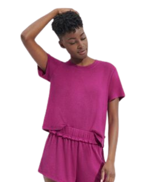 UGG 11136910 Solferino Pink Aniyah Pajamas Shorts Set