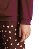 Calida 47456 English Red Lovely Nights Cotton Pajamas Set myselflingerie.com