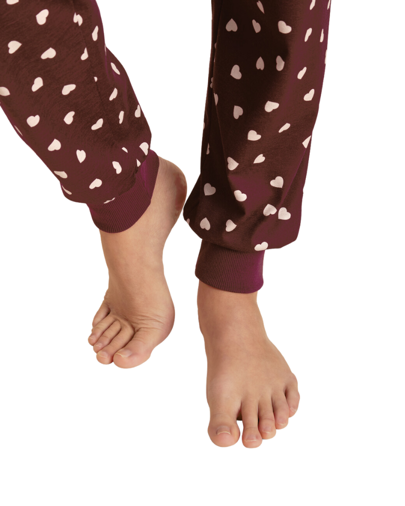 Calida 47456 English Red Lovely Nights Cotton Pajamas Set myselflingerie.com