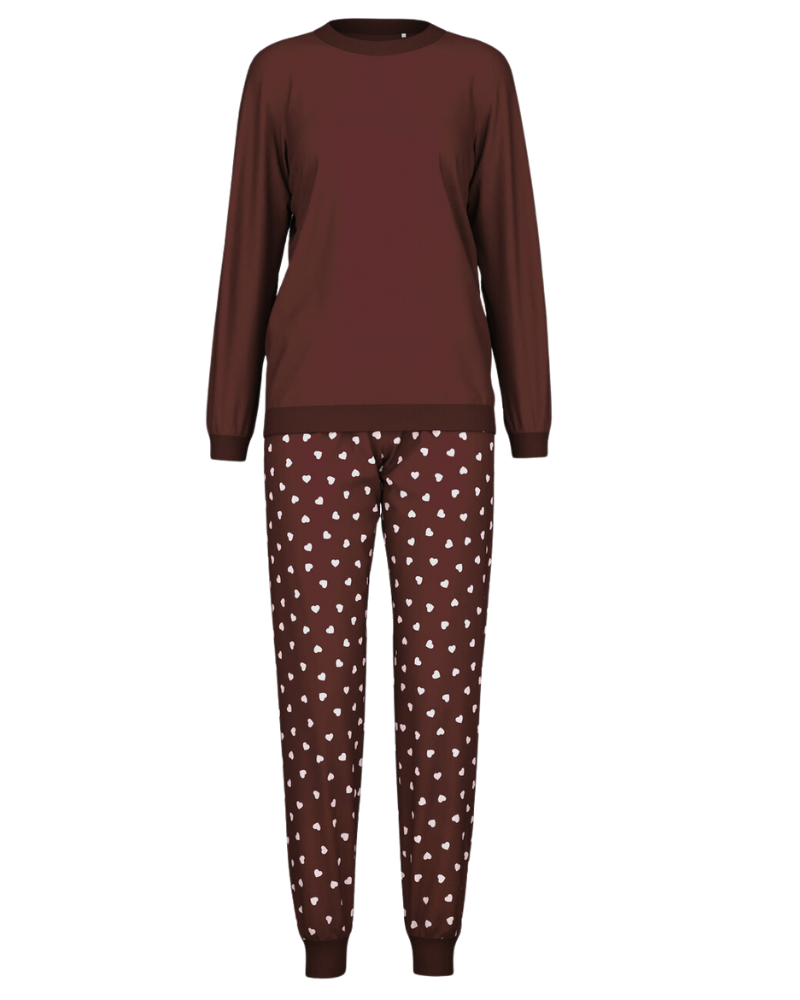 Calida 47456 English Red Lovely Nights Cotton Pajamas Set myselflingerie.com