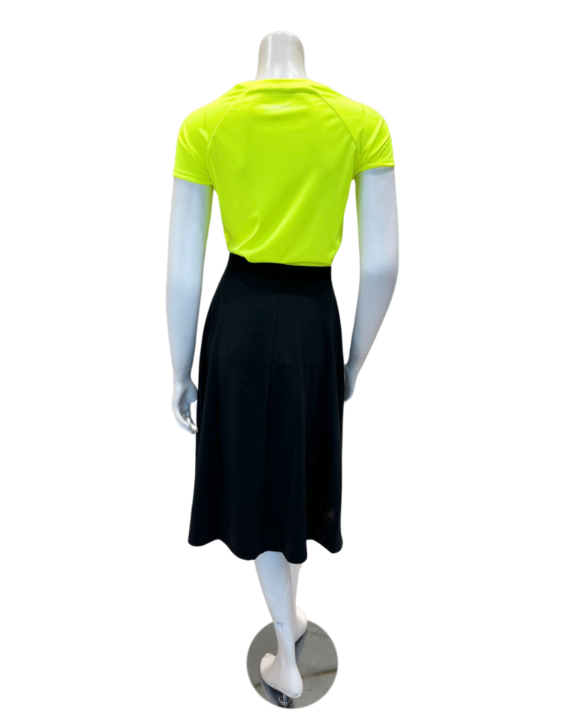 Flamingo 24FL402-BK Black Flairy Swim Skirt Regular Length myselflingerie.com