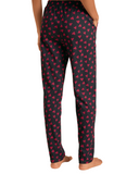 Calida 15828 + 29552 Red Hearts Dark Lapis Blue Cotton Pajamas Set myselflingerie.com