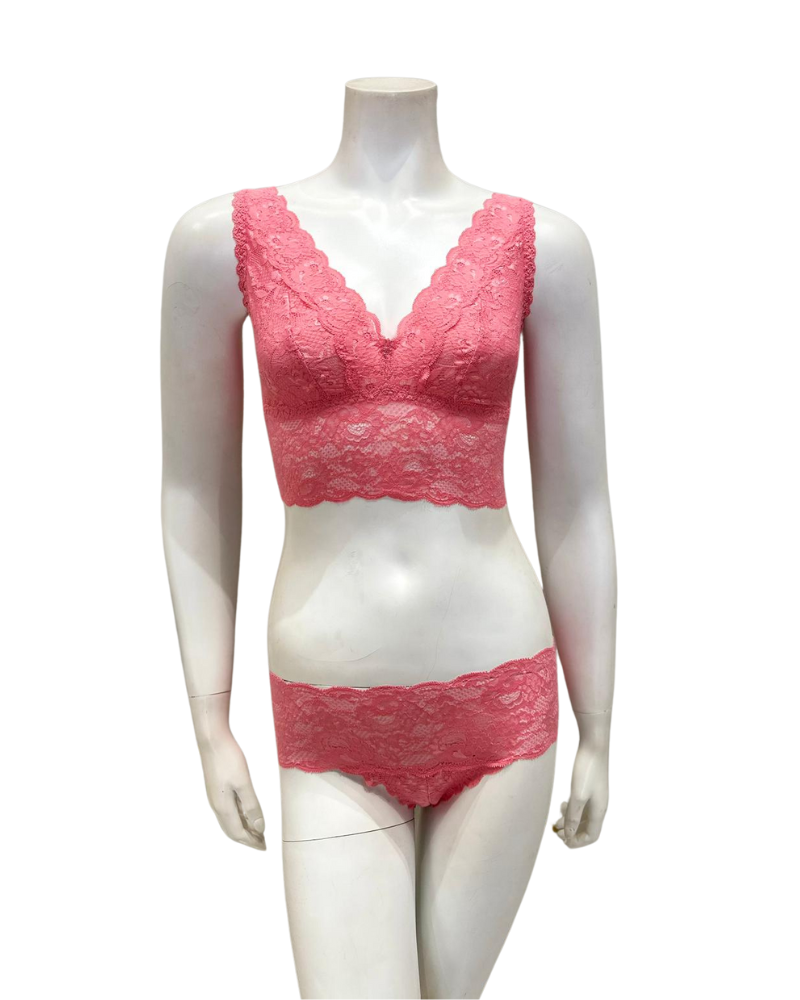 Cosabella NEVER1386+07ZL Venetian Dusk Lace Bralette & Short Set myselflingerie.com