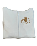 Buttermint WBS White Bridal Zip Up Hoodie myselflingerie.com