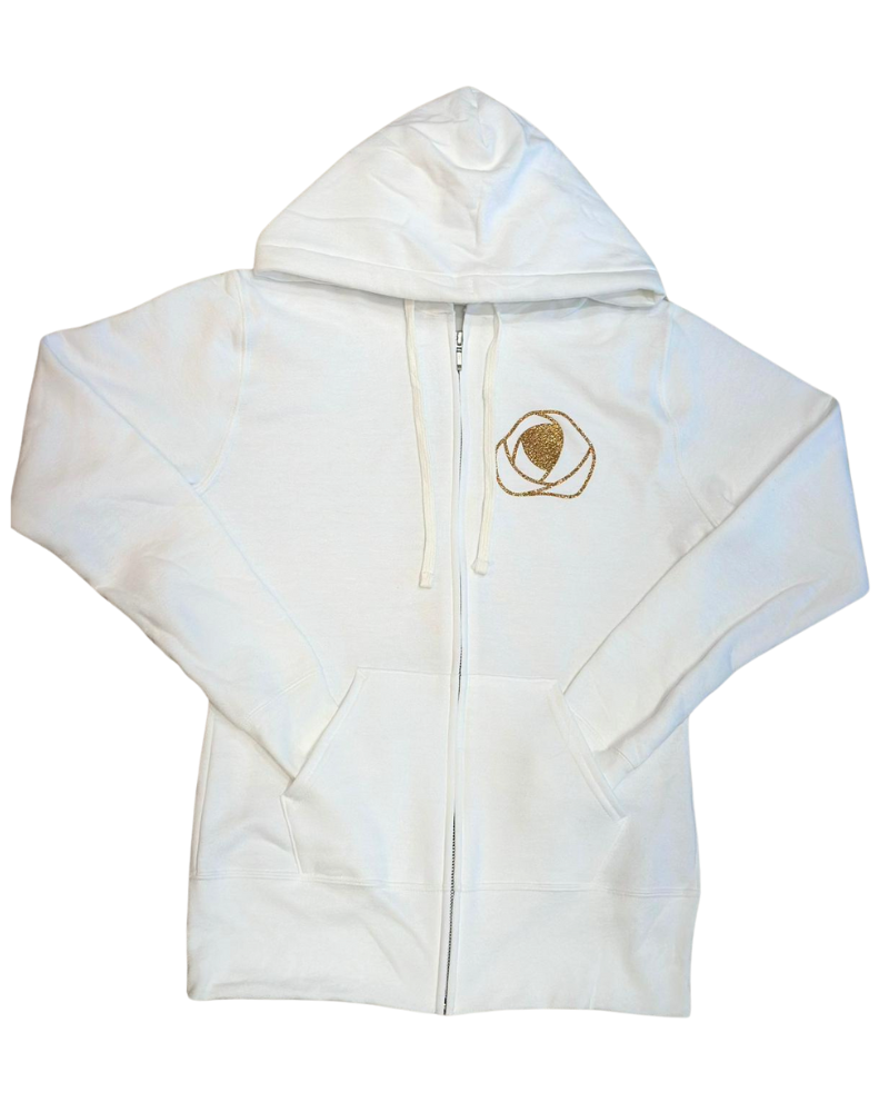 Buttermint WBS White Bridal Zip Up Hoodie myselflingerie.com