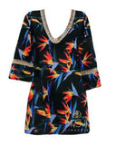 50991 Leaf Print Swim Cover Up