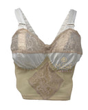 Edith Lances Satin and Lace Underwire Longline Bra
