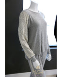 Flora Nikrooz Q80766 Harbor Lace Trim Cozy Fleece Pajamas MYSELFLINGERIE.COM